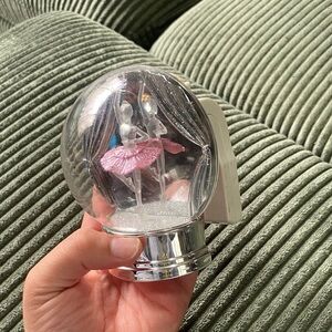 White Barn Pink Ballerina Snow Globe (noticeable signs of use)